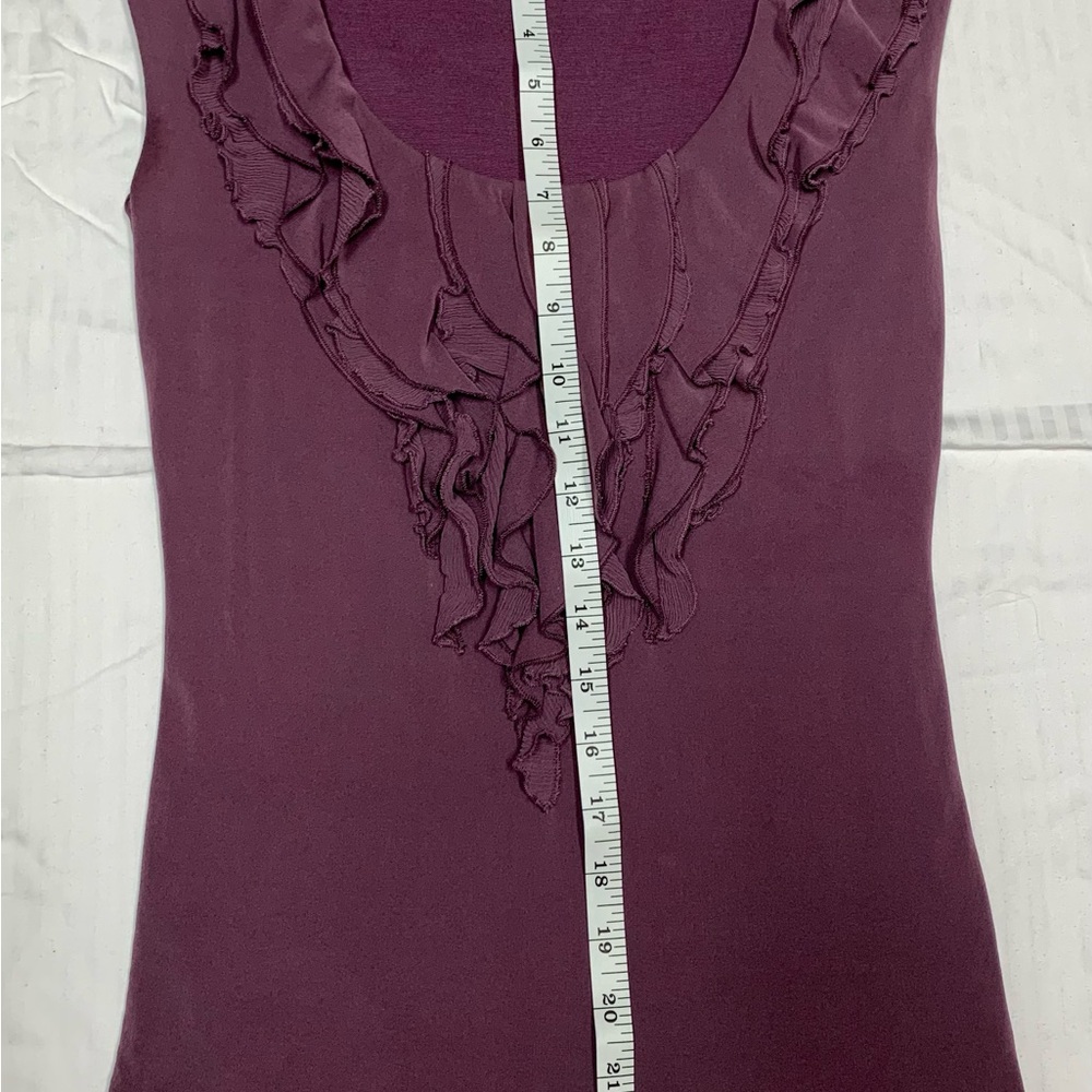 Women's Purple Ruffle Top - Picture 2 of 6